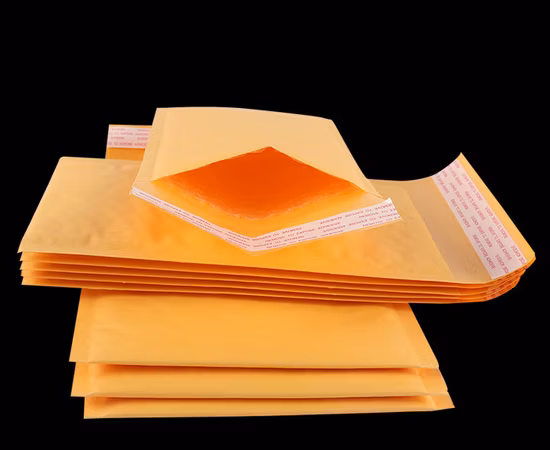 PE Matte Poly Bubble Mailer Poly Light Pink Bubble Packaging