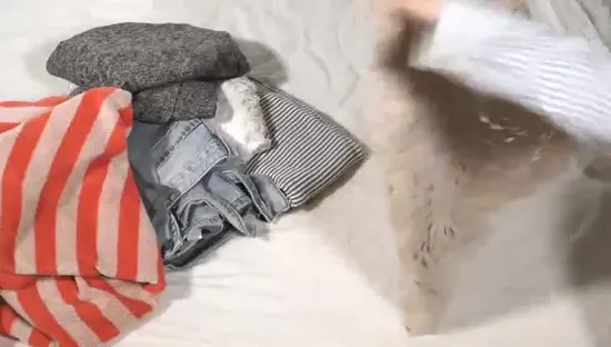 Durable Bedding Blankets Organizer Foldable Storage Box Quilt Large Canvas Bags Laundry Pouch Clear Zipper Clothes Storage Bag Women′s Underwear Bra Bag