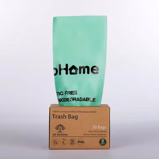 Plastic PE PLA Pbat Corn Starch Biodegradable Compostable Printing Scented Dog Poop Nappy Flat Food Vest Shopping Drawstring Trash Ziplock Garbage T-Shirt Bags