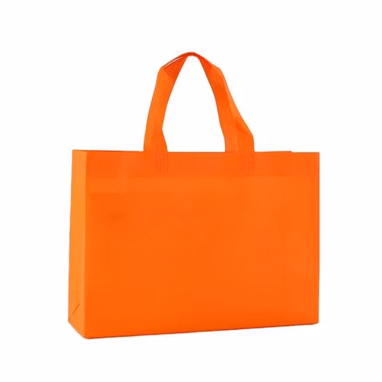 Custom Logo Printed Carry Handle Non Woven Shopping Tote Packaging Bag with Logo
